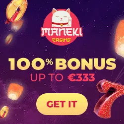 100% bonus + €333 gratis + 99 free spins