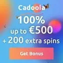 Cadoola Casino 200 free spins and €/$500 welcome bonus