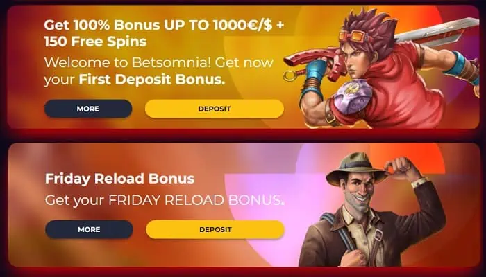 Choose from the best bonus offers! 