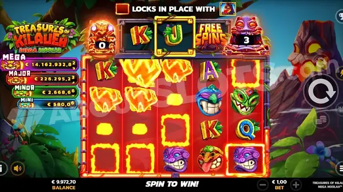 Play Treasures of Kilauea Jackpot at Royal Vegas Casino!